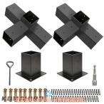  пергола комплект пергола держатель 4 way прямой угол угол держатель пергола комплект для сборки деревообработка DIY post основа комплект беседка / шпаклевка .o пергола / log cabin для дерево 