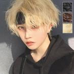  парик мужской короткий . наматывать шерсть химическая завивка парик природа полный парик костюмированная игра модный мужчина оборудование симпатичный Short жаростойкий парик черный чёрный Brown Gold золотой .