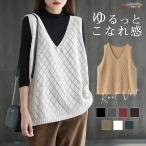 ニット ベスト レディース ジレ 春夏 透かし編み 薄手 サマーベスト THKJ Vネック ノースリーブ 透け感 重ね着 タンクトップ トップス 春コーデ 着回ししやすい