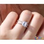 Xiaomei огранка Принцесса Cubic Zirconia кольцо 925 sterling серебряный . примерно обручальное кольцо AAA циркон X Cross joint кольцо Cubic Jill ko