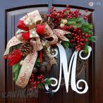 クリスマスリース 玄関 ホーン籐 クリスマススワッグ 北欧 おしゃれ ナチュラル 玄関 ギフト プレゼント クリスマス クリスマス