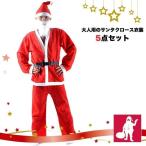 サンタコスプレ クリスマス サンタクロースコスプレ 5点セット サンタ衣装 コスプレセット サンタクロース 帽子 ヒゲ ベルト 上着 パンツ レディー