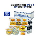 ショッピング非常食 非常食セット 3日間分 10年保存水+5年保存食 詰め替え可能 Bセット 1セット