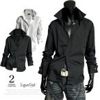 ショート丈Wカフスドレスシャツメン...