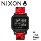 ニクソン NIXON 腕時計 マリンスポーツ 送料無料 ヒート ブラック/レッド The Heat Black/Red A1320-008-00 100m防水 軽量 薄型