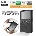 ショッピング手回し 【美品】 SaiEL 手回し充電機能付き 2.8インチ ワンセグ ポケットラジオ AM/FM/TV 3Way電源式 乾電池対応 USB電源 停電時 緊急時 防災対策商品 スマホを充電