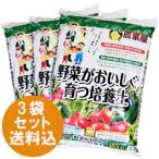 ガーデニング 土 野菜がおいしく育つ培養土 25L 3袋セット 用土 野菜用