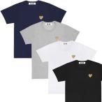 コムデギャルソン Tシャツ 半そで メンズ PLAY LOGO GOLD HEART AZ-T216-051 ブラック ホワイト ゴールドハート