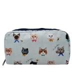 レスポートサック ポーチ 6511 HC69 PLAYFUL CATS SKY BLUE プレイフルキャッツスカイブルー 猫