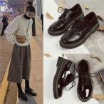  женский кожа обувь толщина низ обувь Loafer мокасины JK туфли-лодочки futoshi . каблук шнурок чёрный обратная сторона ворсистый женщина обувь стиль ходить на работу посещение школы комфорт 