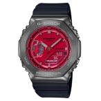 Yahoo! Yahoo!ショッピング(ヤフー ショッピング)G-SHOCK メタルカバー オクタゴンケース ダークグレー×レッド GM-2100B-4AJF