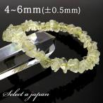 リビアングラスさざれブレスレット4mm〜6mmパワーストーンブレスレットメ...