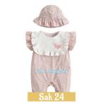  детский комбинезон девочка лето нижнее белье хлопок 100% детская одежда симпатичный детский комбинезон новорожденный одежда .. детская одежда 100 день новорожденный одежда шляпа 