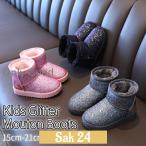  Kids ребенок мутон ботинки ламе g Ritter обувь ботинки Kirakira Short половина одноцветный casual зима девочка 15cm 16cm 17cm