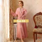 バスローブ 冬 レディース ガウン フランネル マイクロファイバー 厚手 ナイトガウン お風呂上がり ふわふわ もこもこ ルームウェア 部屋着 あったか 吸水