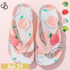 キッズ ビーチサンダル サンダル ビーチシューズ トングサンダル シャワーサンダル ピーチ パイナップル アボカド 水遊び 川遊び 草履 水陸両用