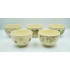 茶道具 茶碗 茶碗5個セット 仁清 色絵 加藤藤山 化粧箱
