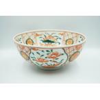 茶道具　菓子器　菓子鉢　古赤絵　王懐英　桐箱