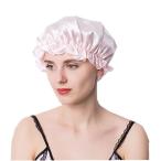 ナイトキャップ シルク シルクナイトキャップ 美髪 ロングヘア ゴム ココシルク ヘアキャップ 就寝用