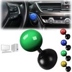 ショッピングハイテクガジェット 車のワンクリックスタートボタンジョイスティック、自動車ワンタッチスタートレバー球形 、ボタンカバー、金属エンジンワンタッチスタートレバ