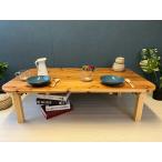 ローテーブル 長方形 120cm 70cm 杉 4角R 折り畳み脚 木組 角脚 / 栄町工房 木製 完成品 新生活 シンプル 定番 人気 お洒落 北欧 カフェ 海外 外国 和風