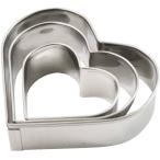 バレンタイン クッキー型 貝印 クッキー抜型 3個セット ハート 日本製 DL6192 抜き型 型抜き クッキー ビスケット かわいい スイーツづくり 手づくり 子ども