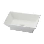 kak большой прямоугольник умывальник коврик белый 493-262-MW