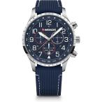 腕時計 メンズ WENGER 実用的 プレゼント 社会人 誕生日 ウェンガー おすすめ ATTITUDE CHRONO シリコーンブルー クォーツ 01.1543.117