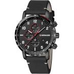 腕時計 メンズ WENGER ウェンガー ATTITUDE CHRONO レザー バンドカラーブラック 文字盤カラーブラック アナログ クォーツ 01.1543.106