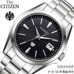 国内正規品　CITIZEN シチズン　THE CITIZEN　ザ・シチズン　ブラック文字盤　高精度エコ・ドライブ　ステンレス　腕時計　ウォッチ　男性　メンズ　AQ4060-50E