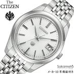 国内正規品　CITIZEN シチズン　THE CITIZEN　ザ・シチズン　シルバー文字盤　高精度エコ・ドライブ　チタン　腕時計　ウォッチ　男性　メンズ　AQ4100-57A