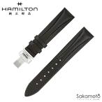 純正部品　バネ棒付　HAMILTON ハミルトン　Lloyd ロイド　ロイドクロノ　レディースサイズ用　革バンド　18ミリ幅　H690.193.103　※必ず対応商品確認ください