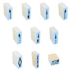 道路スタンプ 10種類セット ベーシックセット :DioramaBox スタンプ N(1/150)