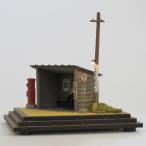 「昭和のバス停」　：伊藤敏男　塗装済完成品　1/87