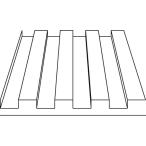 波板（デッキプレート）　2.0 x 1.0 x 150 x 300 mm　：エバーグリーン　プラ材　ノンスケール　4528