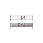 【模型】　木板のフェンス　：ウッドランド　塗装済完成品　N(1/160)　A2992