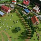 ジオラマテーブル　「楽しい高原列車」　：アトリエ・ゼロ　塗装済完成品　N(1/150)