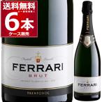 ワイン スパークリングワイン wine フェッラーリ ブリュット ギフトボックス  750ml×6本(1ケース)