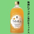 【梅酒にデコポンの果汁をブレンド！爽やかでジューシーな梅酒！】　白岳　うめぽん　梅酒＆デコポン　10度　720ml(5)