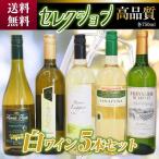 ワインセット セレクション 白ワイン 5本セット ( スペインワイン 1本 フランスワイン 1本 イタリアワイン 1本 チリワイ