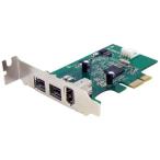 StarTech PEX1394B3LP ロープロファイル対応FireWire 400/800 3ポート増設PCIeカード メーカー直送