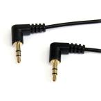 StarTech MU1MMS2RA тонкий 3.5mm стерео Mini штекер аудио кабель (30cm* обе край L type * мужской / мужской )