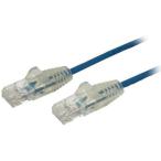 StarTech N6PAT300CMBLS ブルー LANケーブル ツメ折れ防止 CAT6対応 極細タイプ (3m)