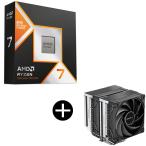 AMD Ryzen 7 9850X3D W/O Cooler WOF 100-100001973WOF CPU (8C/16T 4.7Ghz 120W) + DEEPCOOL R-AK620-BKNNMT-G черный боковой поток type CPU кондиционер комплект 