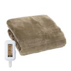 電気毛布 広電 CWB802R-HD グレイジュ 防ダニ消臭フランネル掛け電気敷き毛布