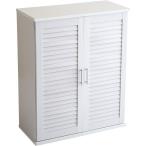 シューズボックス 幅75 靴箱 下駄箱 ルーバー 玄関収納 おしゃれ 北欧 薄型 ホワイト ホームテイスト SLB-9075 メーカー直送