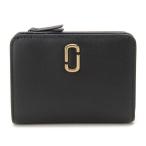 MARC JACOBS マークジェイコブス 二つ折り財布 2S3SMP003S01 001 THE LEATHER J MARC COMPACT MINI WALLET BLACK 並行輸入品