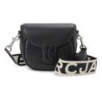 MARC JACOBS マークジェイコブス ショルダーバッグ ブラック 2S3HMS003H03 001 LEATHER COVERED J MARC SMALL SADDLE BAG BLACK 並行輸入品