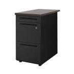  юридическое лицо ограничение Netforce LD-WD3B-W-BK-DBR настольный темно-коричневый корпус черный 3 уровень тумбочка с ящиками производитель прямая поставка 