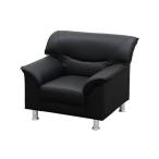 法人限定 Netforce VEL-1-2-W-BK ブラック ヴェルコム 応接ソファ 1人掛け 応接椅子 メーカー直送